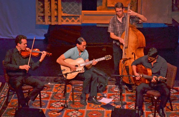 The Denis Chang Quartet was the first performance of the night at DjangoFest on Wednesday