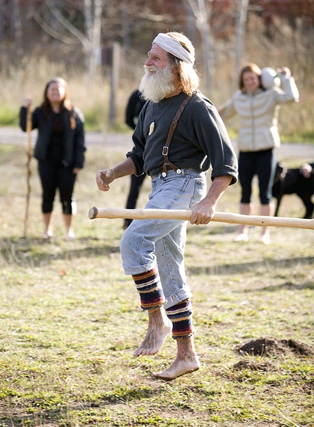 The Barefoot Sensei Mick Dodge teaches the practice of connecting to the body and the earth through the soles of one’s bare feet.