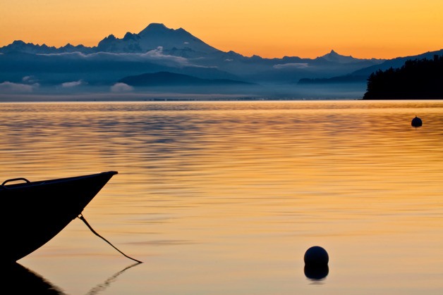 A scene of Mount Baker