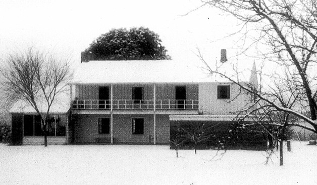 The McRae house under construction in 1940.