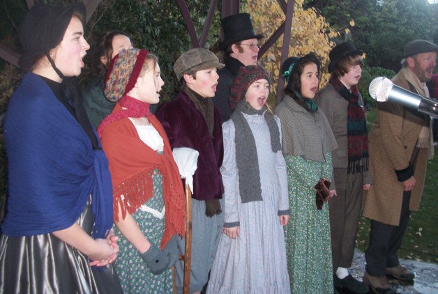 Several cast members from “Scrooge
