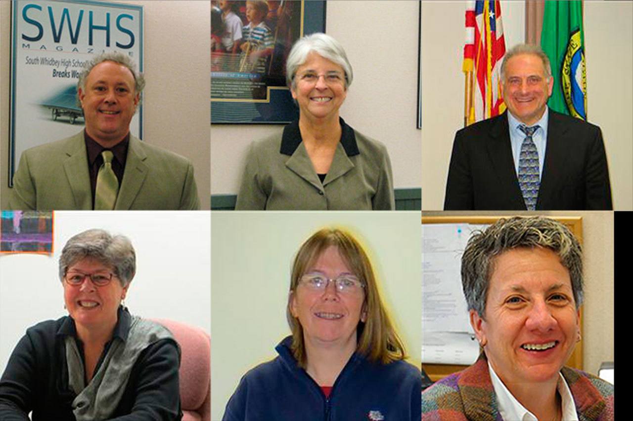 Contributed photos                                The South Whidbey School Board could be among three &ldquo;Boards of the Years&rdquo; at an upcoming Washington State School Directors&rsquo; Association conference in November.
