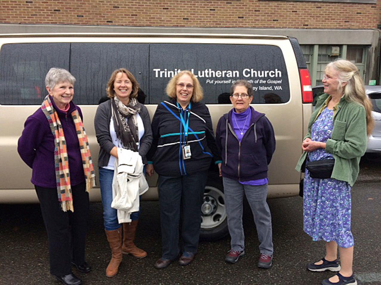 Contributed photo Volunteers from South Whidbey churches donated much needed gifts to Western State Hospital. Left to right: Jean Beers, Kathy Borson, Western State Hospital Director of Colunteer Services Laurel Lemke, Marilynn Strayer and Susan Knickerbocker.