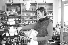 Joanne Schurman gets some last-minute shopping done at Star Store Basics in Langley.