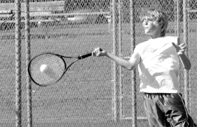 Riley Newman will be the first-ever freshman to play for South Whidbey in the state tennis finals in Yakima next May. He was named to the Northwest Conference first team after losing in the final round to Will Topp of Sehome.