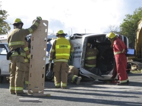 Members of South Whidbey’s TERC team competed against 16 other teams in the 13th annual Regional 2007 B.C. Auto Extrication Challenge.