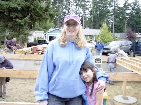 Naomi DiMartini and her daughter Celeste recently moved in to their new Freeland home which was built by the generous volunteers of Habitat for Humanity of Island County.