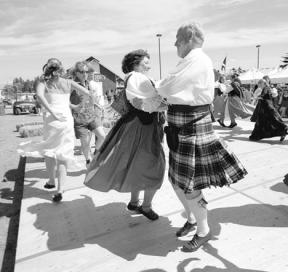 Kilted and nonkilted alike are invited to kick up their heels and join the Scottish Highland dancing Saturday during the Whidbey Island Highland Games.
