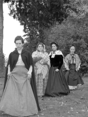 Louisa May Alcott’s famous March sisters are portrayed in WICA’s production of “Little Women” by (from left) Amy Walker
