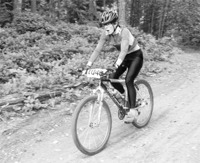 Erin Simms descends the course during the 2004 downhill mountain bike Mudder Race; bikers can begin registration at 8 a.m. this Sunday for the seventh iteration of this popular event.