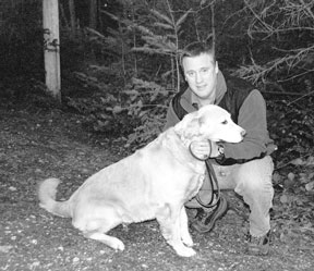 Don Mason and this canine rescue partner