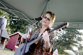 Beverly Graham performed for an outdoor
