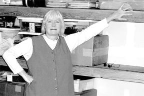 Barbara Moran shows off a garage full of journalism memories all the way back to the first story she sold to a youth magazine for the princely sum of $15.