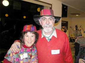 Bob and Judyth Ullman of Langley donned traditional Peruvian garb during a benefit Dec. 10 to raise money for a small house for the Yanarico children to use while getting a higher education in Peru.