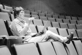 Working from the seats is one of the ways playwright Marjiann Moss stays in touch with the work she creates with pen and paper. Since getting her start at writing more than 20 years ago