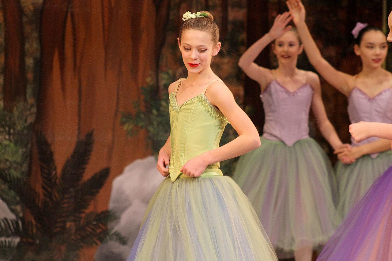 Evan Thompson / The Record                                Langley Middle School eighth-grader Kaia Swegler-Richmond chose to pass on a chance to compete in a national cross country competition so she could fulfill her duties to the Whidbey Island Dance Theater.