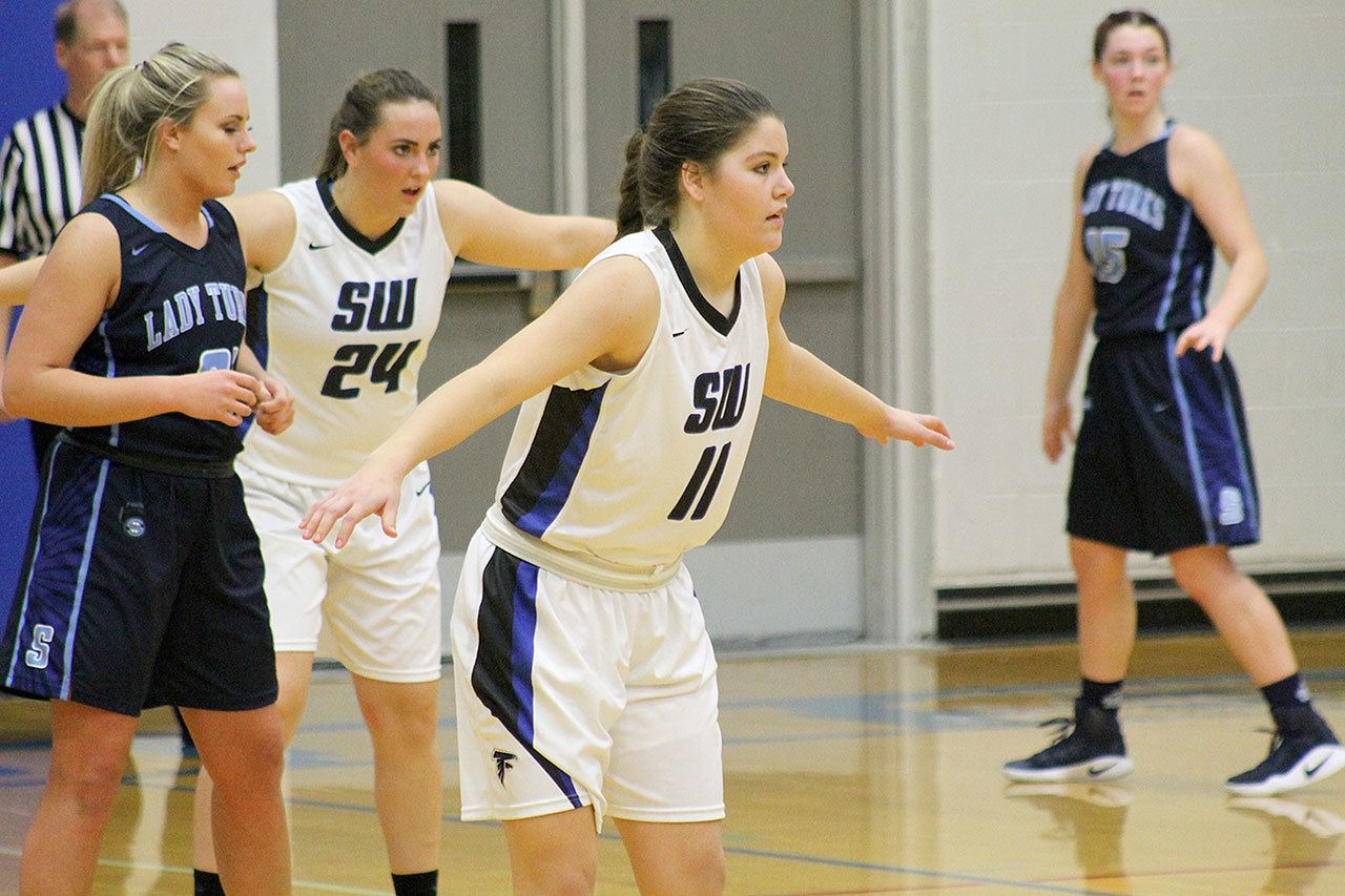 Evan Thompson / The Record                                South Whidbey girls basketball is 6-3 overall.