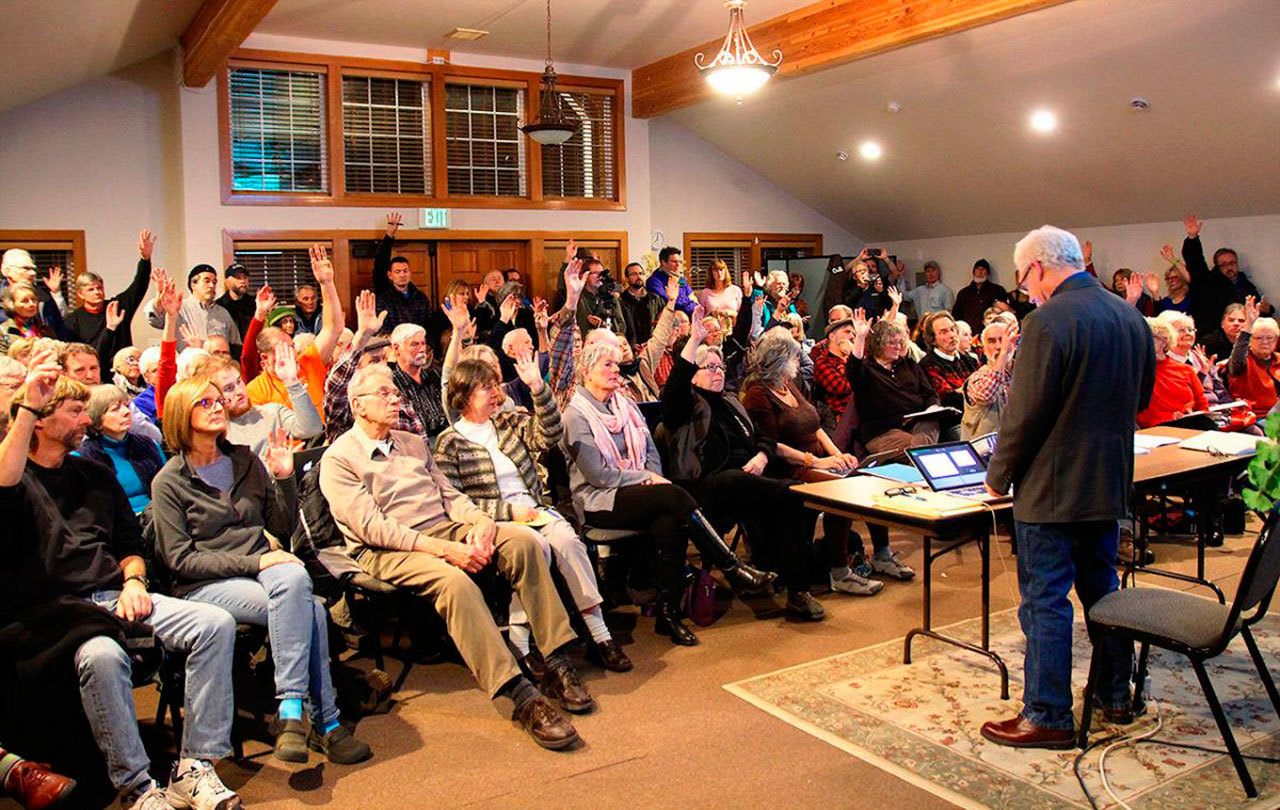 Record file                                Over 100 people attended a public meeting regarding chemicals at a former training area at Naval Air Station Whidbey on Dec. 15 at the Pacific Rim Institute in Central Whidbey. The Navy’s test results of the waters in Coupeville were similar to that of independent testing.