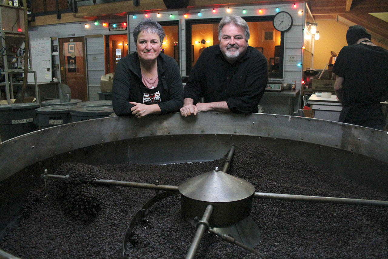 Kyle Jensen / The Record — Mukilteo Coffee Roasters co-owners Beth and Gary Smith built the company from the ground up and have been in business together for 25 years.