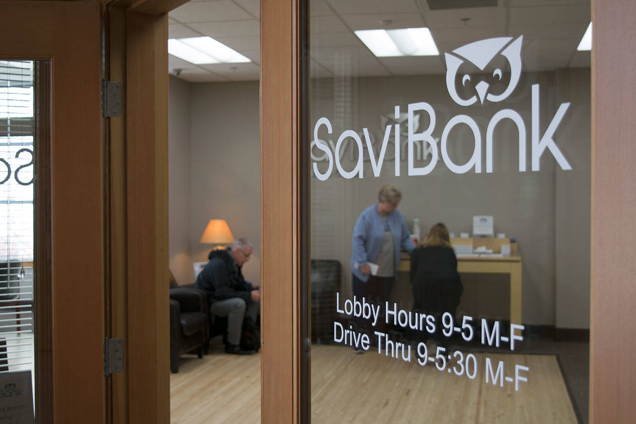 Kyle Jensen / The Record — SaviBank opened a full service branch in Freeland on Monday. The addition of SaviBank brings the number of banks in downtown Freeland to six.