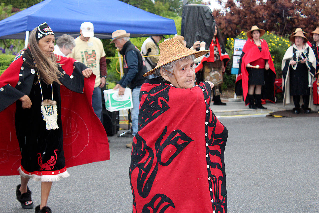 Tshimshian Haayuuk Dancers share Native American dances with the crowd during the Water Festival last year. 2016 Whidbey News-Times file photo                                Whidbey News-Times file photo &mdash; Tshimshian Haayuuk Dancers share Native American dances with the crowd during last year&rsquo;s Penn Cove Water Festival.