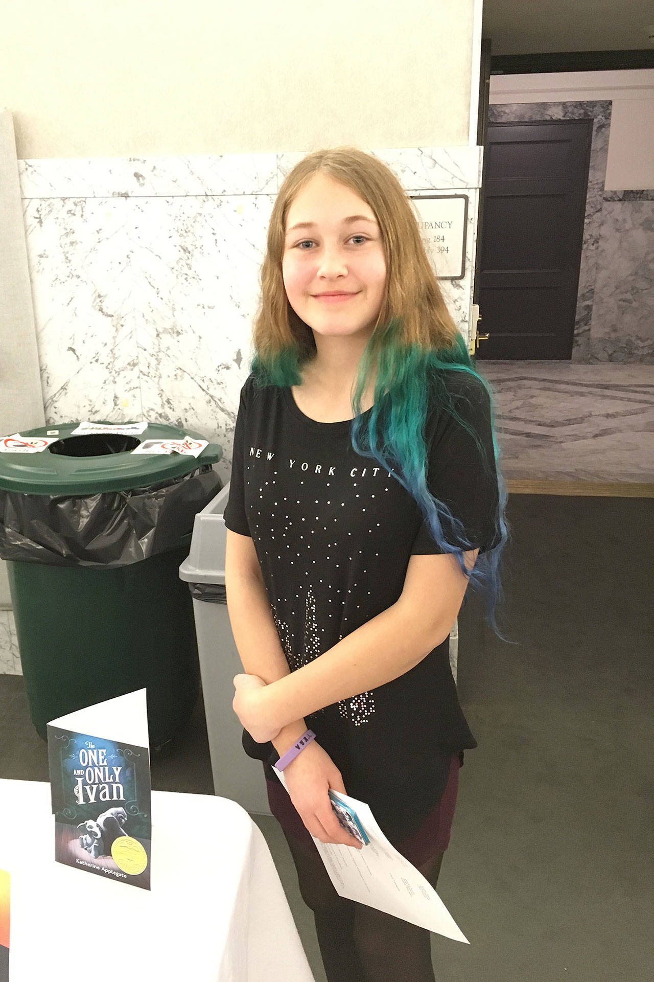 Contributed photo                                Ava Fry, a sixth grade student at Langley Middle School, made the honorable mention list in Level 1 of the 2017 Letters About Literature contest.