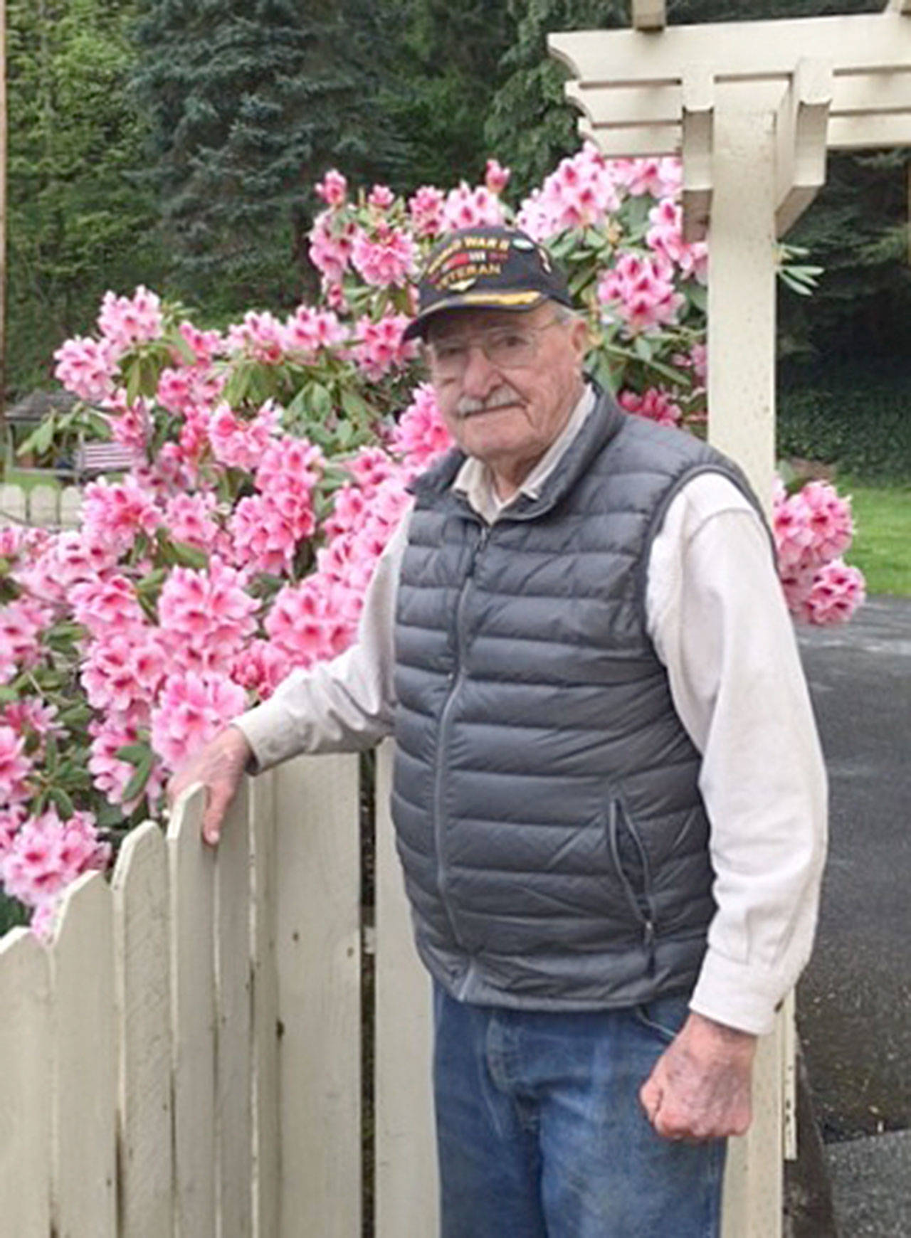 Contributed photo &mdash; Clayton Engebretsen is turning 95 on June 17.