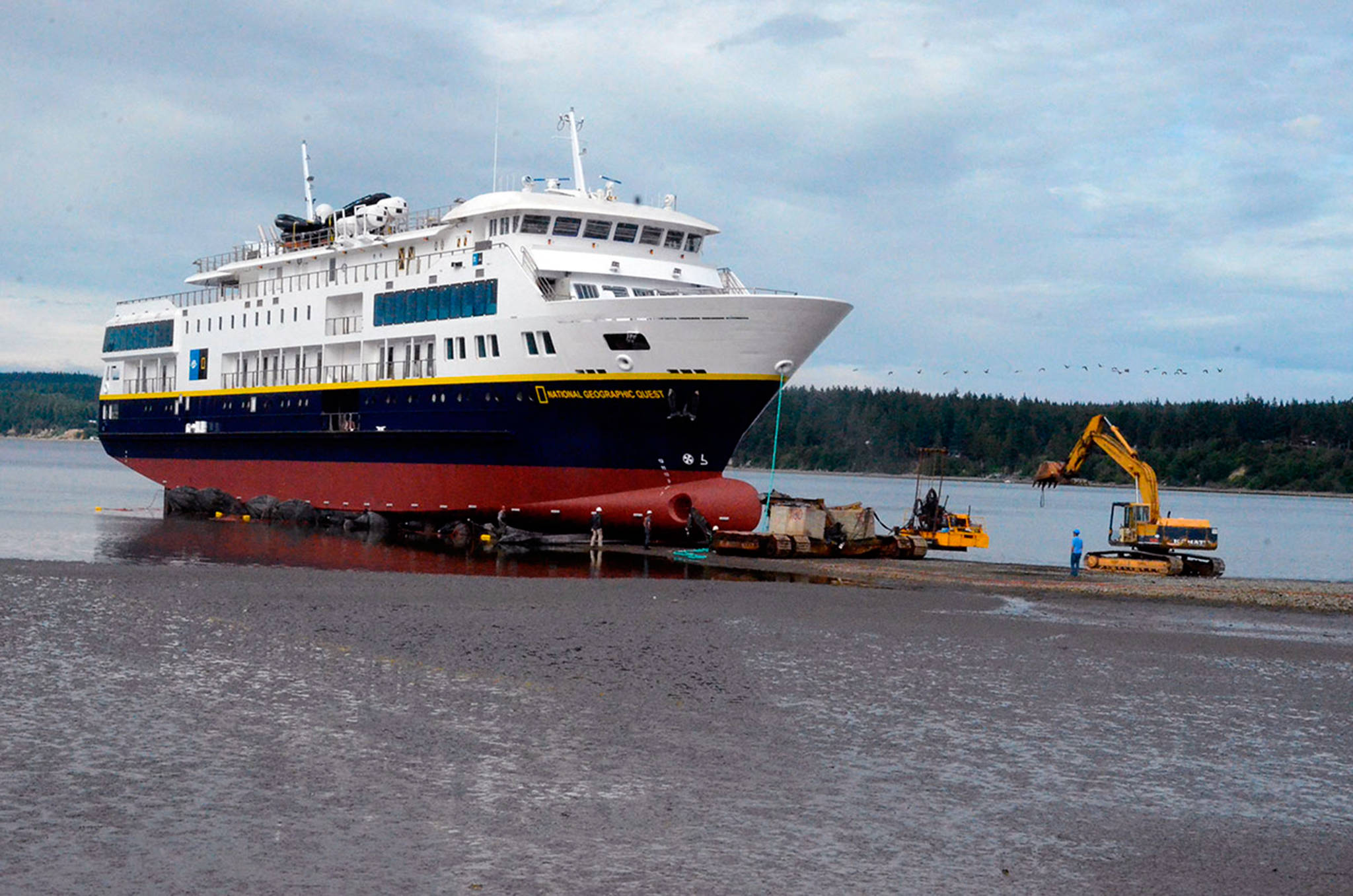 National Geographic boat was damaged during launch; cruise company cancels scheduled tours