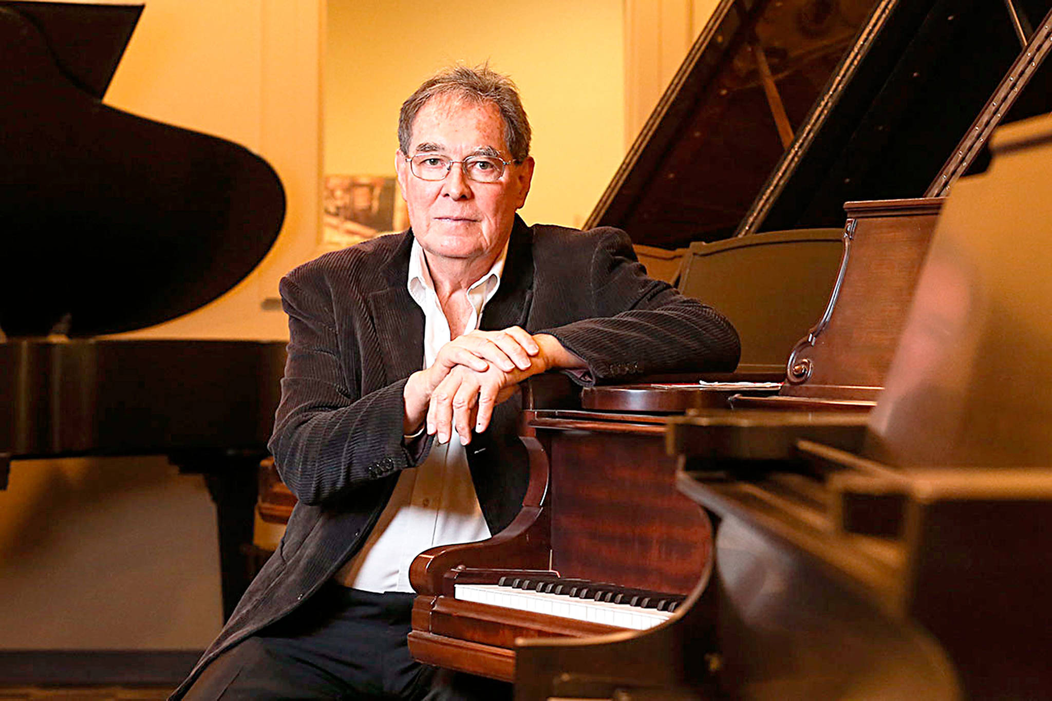 Kevin Clark / The Herald — Lloyd Boyd has become Whidbey’s Piano Man following the death of his brother, Ronald Boyd, who stored his collection of Steinways and other rebuilt grand pianos in Greenbank.
