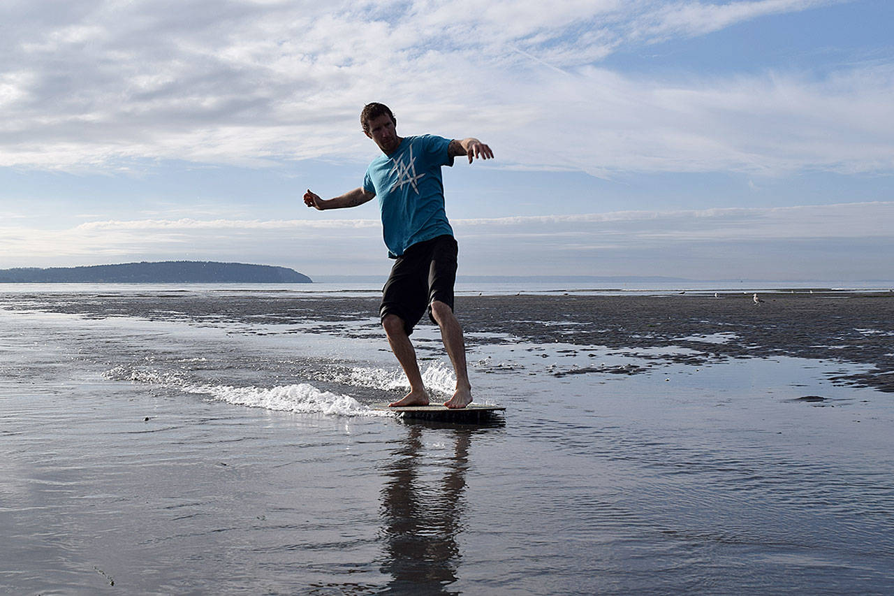 Riding the glide with South Whidbey skimboard masters South Whidbey