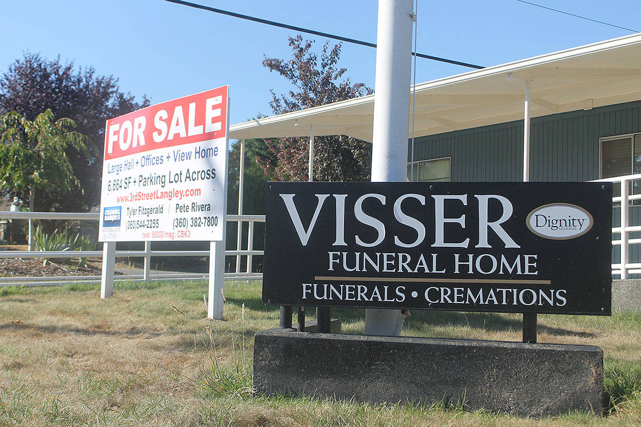 Evan Thompson / The Record — Visser Funeral Home’s closure means the next closest funeral home is an hour away. If a death occurs, the Langley Police Department’s resources may be strained while staying with the body.