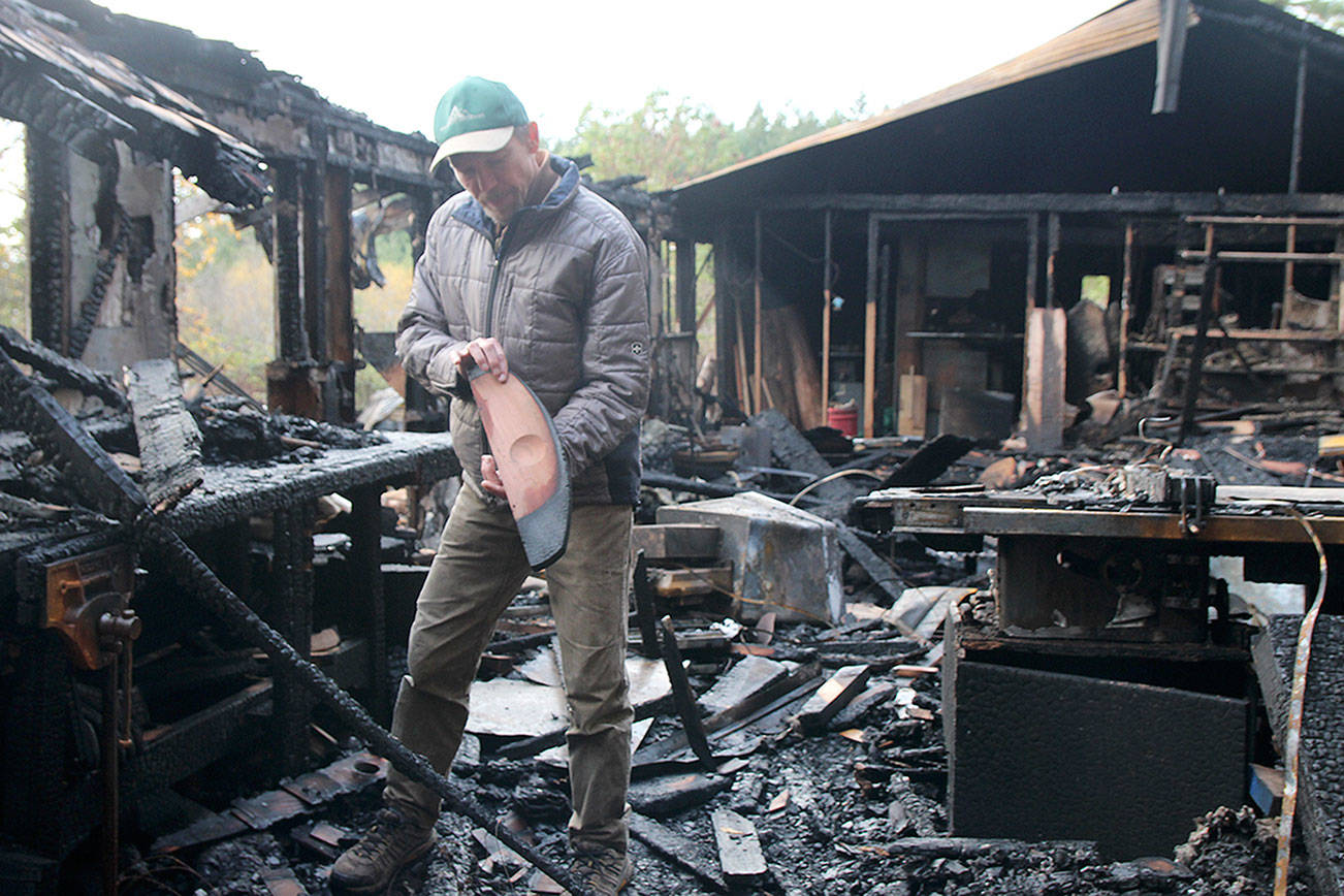 Fire destroys North Whidbey wood shop