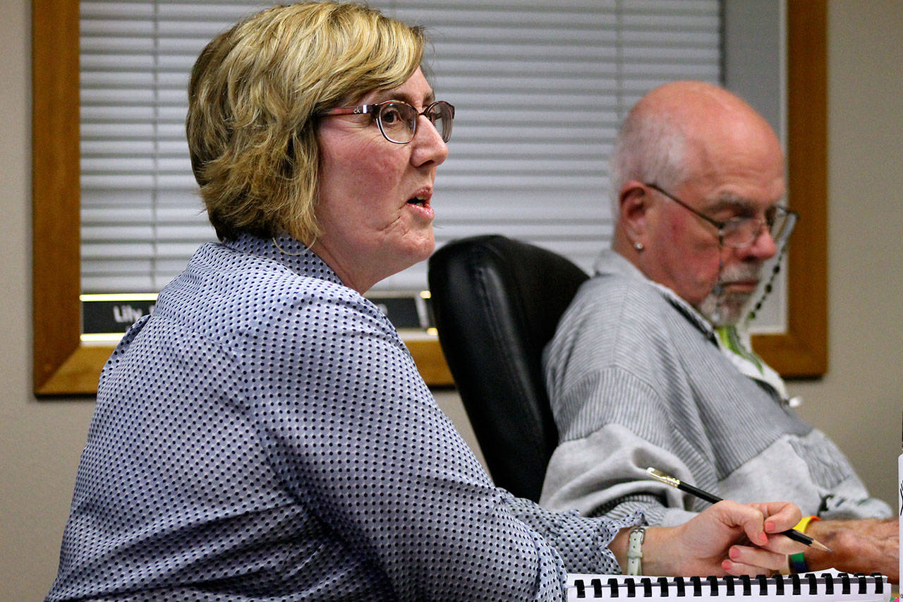 Evan Thompson / The Record — Langley City Councilwoman Christy Korrow voiced her support of the Citizens’ Climate Lobby’s climate change resolution instead of its carbon tax proposal at a meeting on Tuesday night. The majority of the council agreed with her in a 4-1 vote.