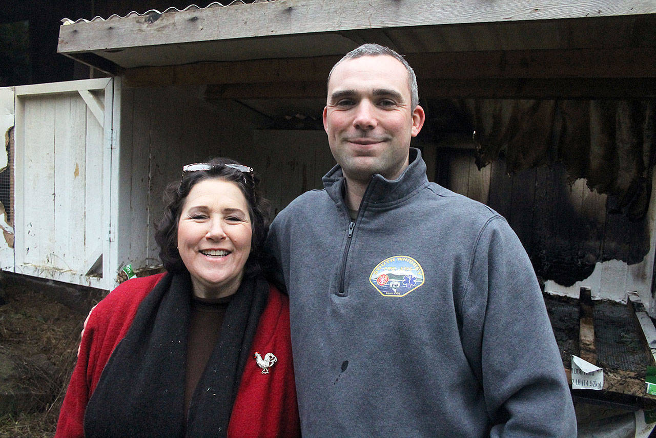 Firefighter stops chicken coop fire, helps save Langley home South Whidbey Record