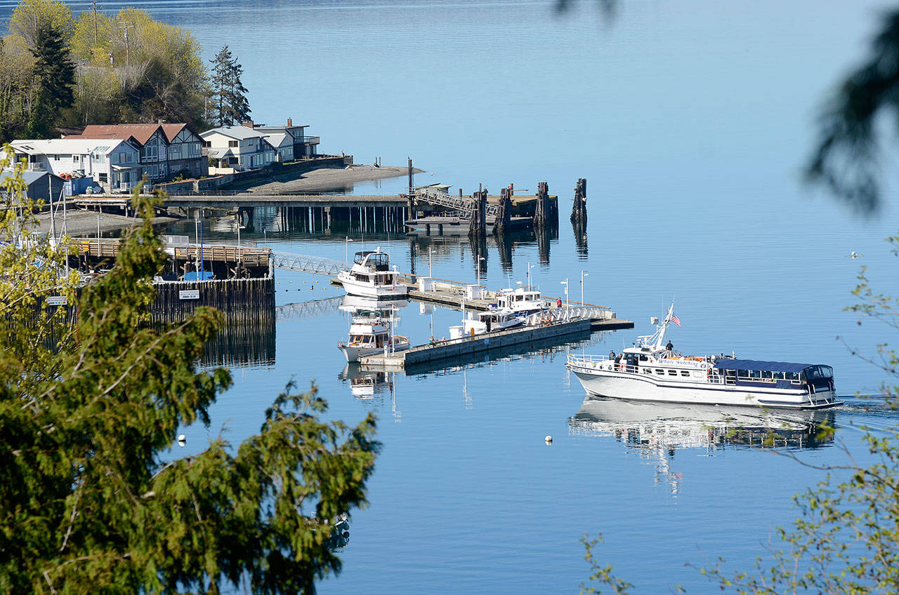Mystic Sea heads into South Whidbey Harbor.                                File photo