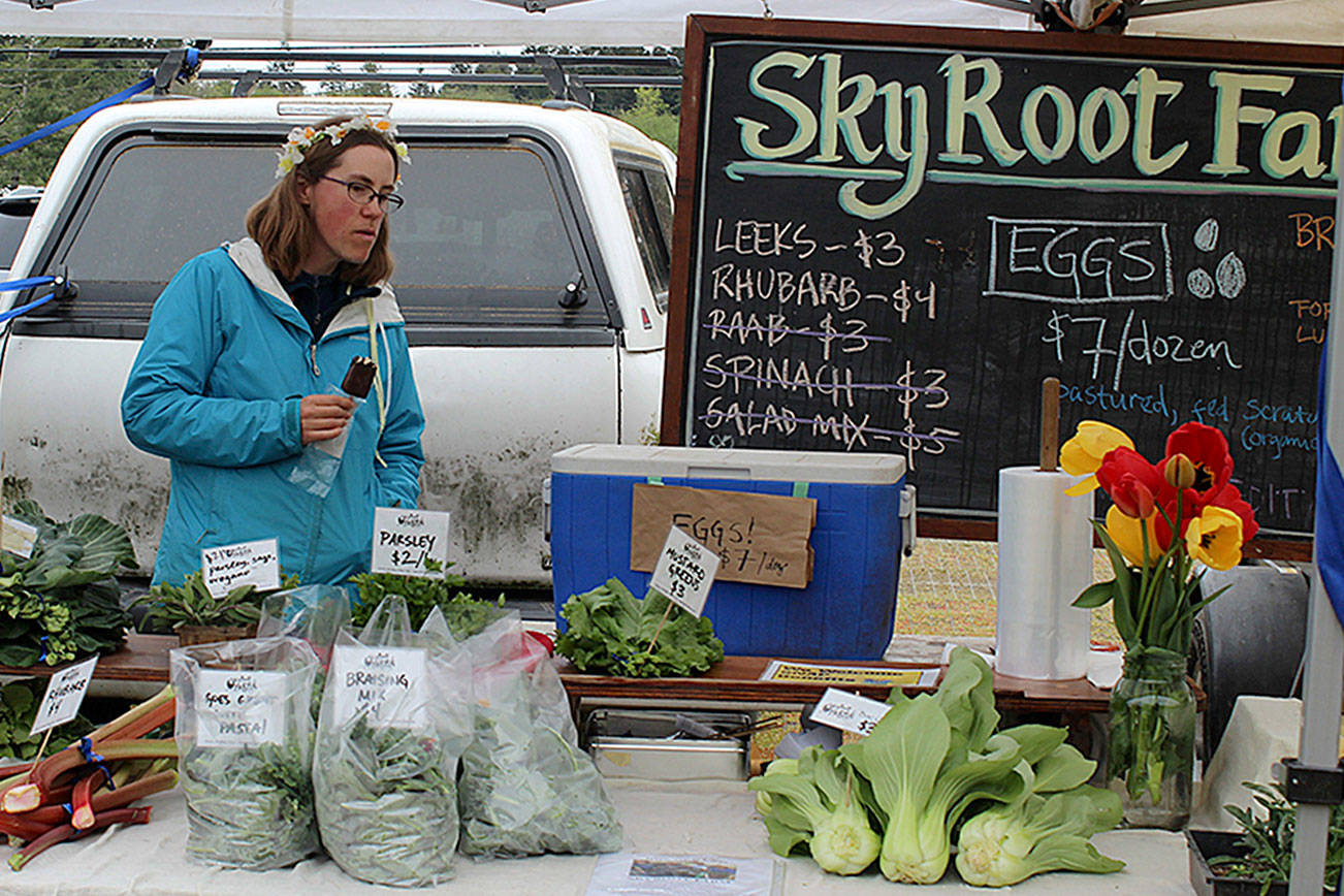 Chilly opening days 
for farmers markets