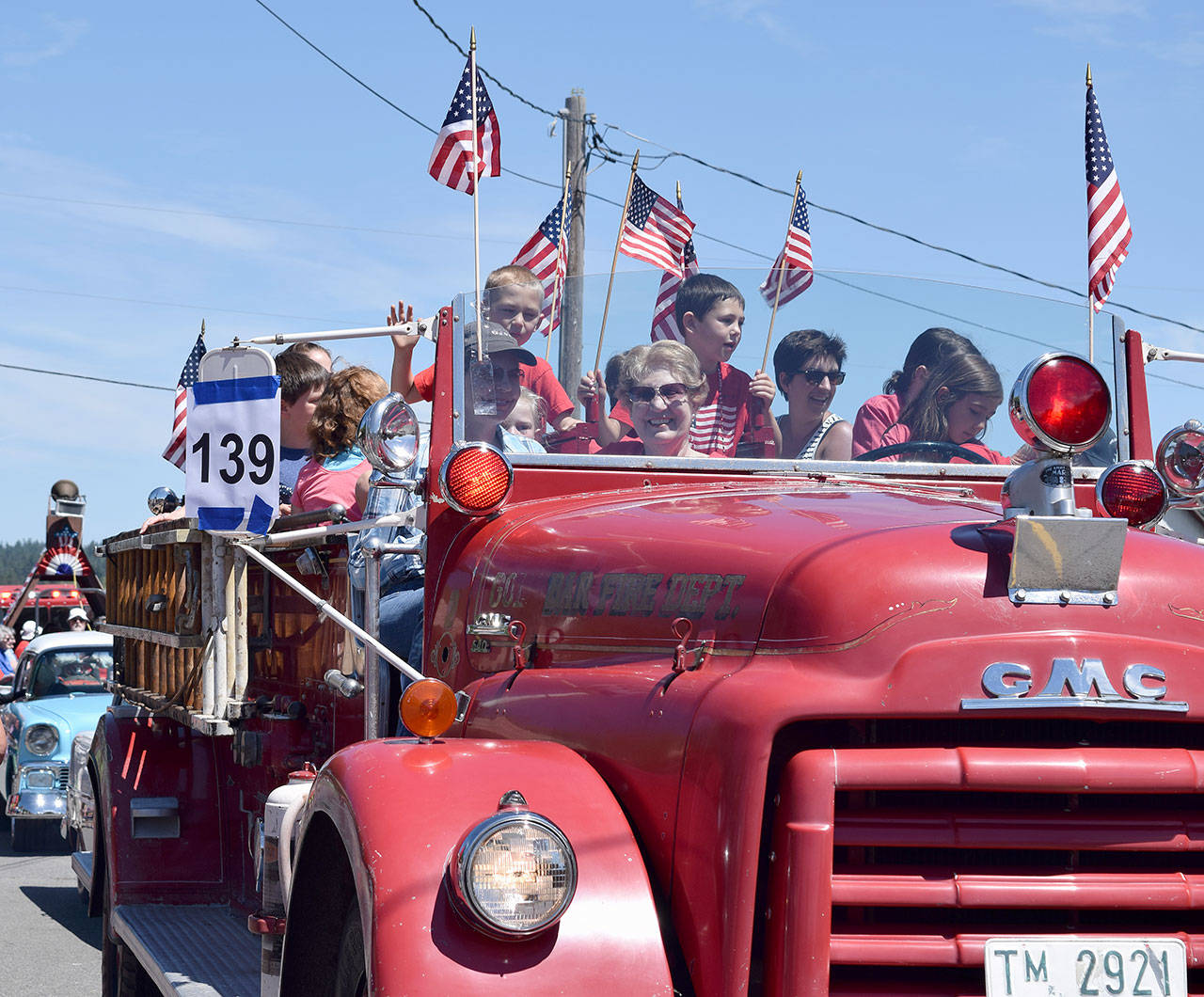 Maxwelton’s 4th of July Parade, in its 103rd year, features all kinds of parade entries from antique firetrucks to farm animals, bagpipers to bicyclists. File photo