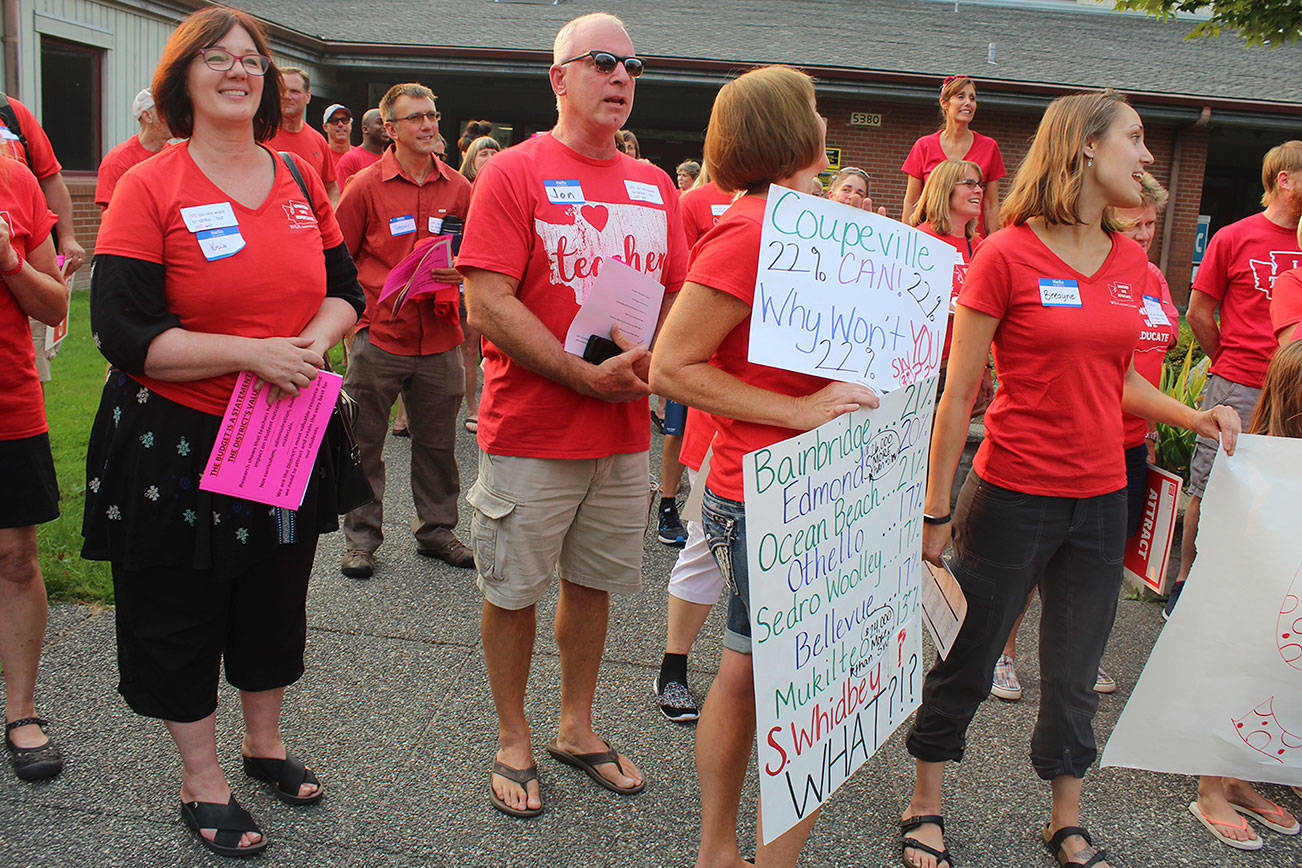 South Whidbey teachers demand higher pay increases