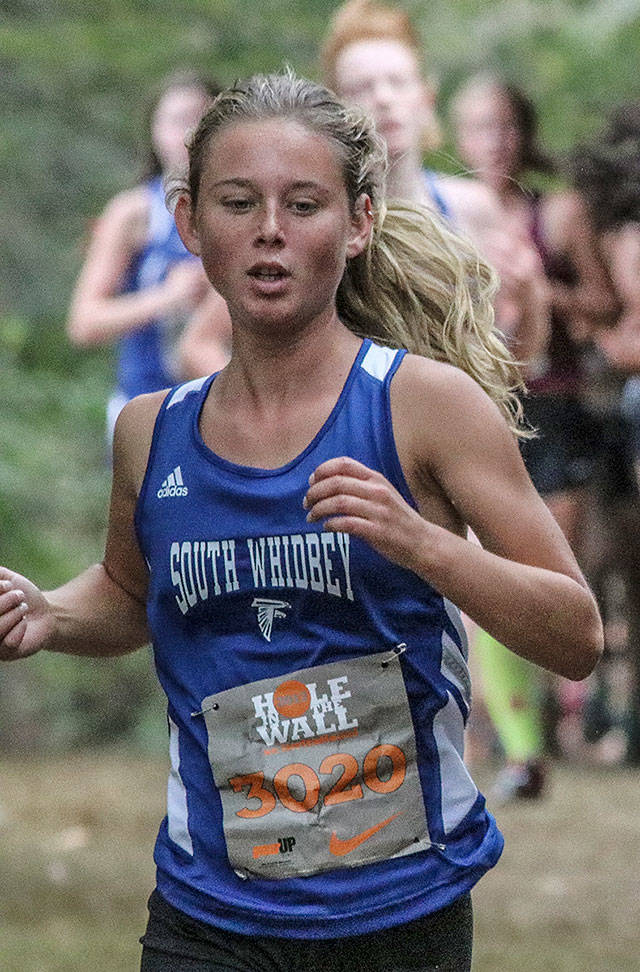 Alex Kurtz is one of six returning Falcon girls who ran in the state meet in 2017. (File photo)