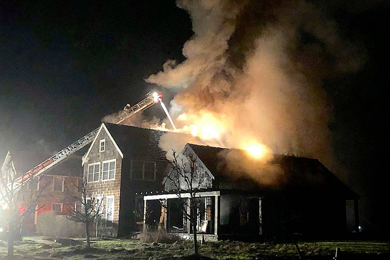 Fire ravages Freeland house