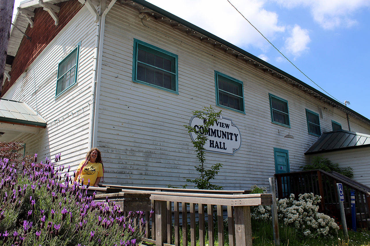Bayview Community Hall may get an exterior makeover in the fall with a $25,000 matching contribution from Goosefoot and donations of supplies, equipment, time and labor from contractors and businesses. Donations from the public are still needed to make the dream a reality. Photo by Patricia Guthrie/Whidbey News Group
