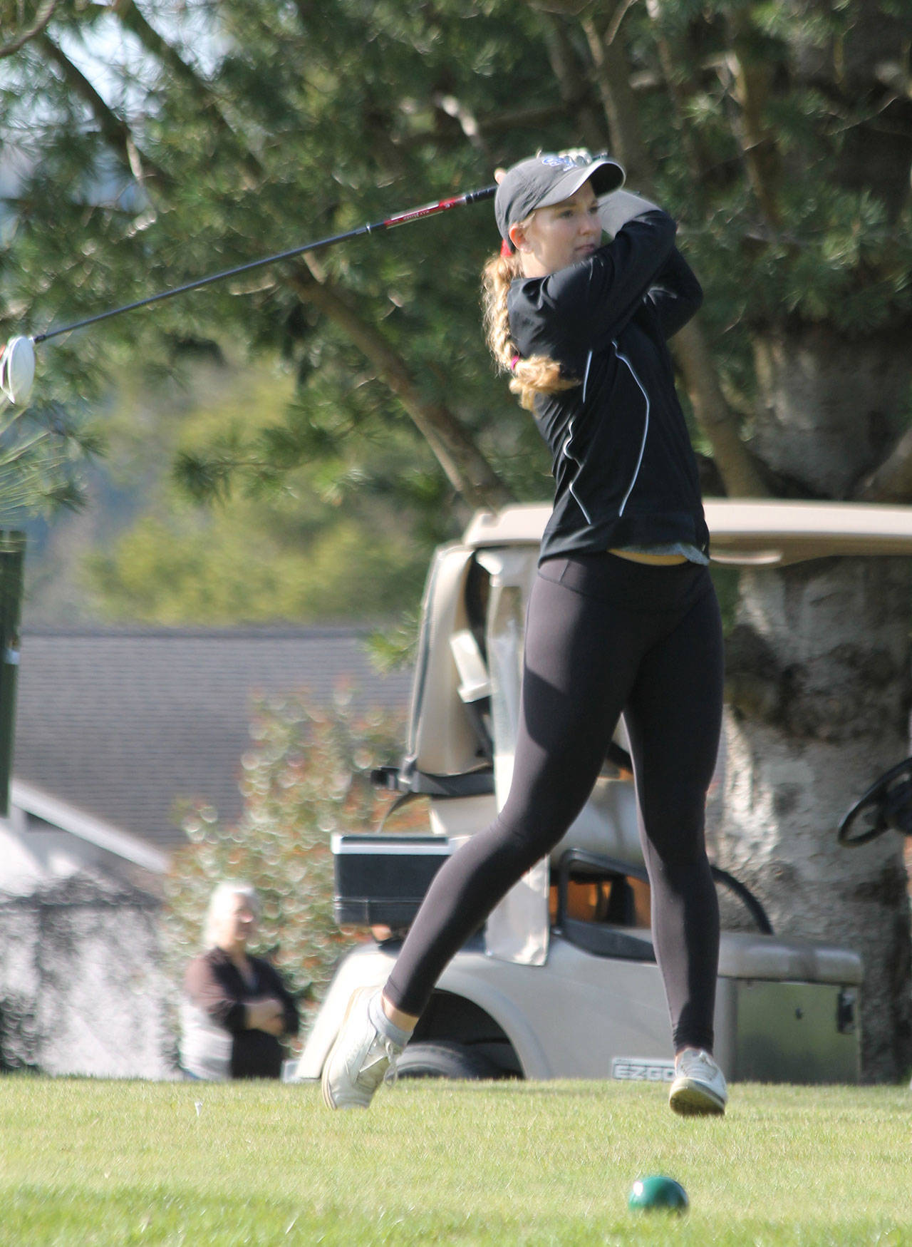 South Whidbey’s Emma Leggett was the North Sound Conference’s female Golfer of the Year for 2019. (Photo by Jim Waller/South Whidbey Record)