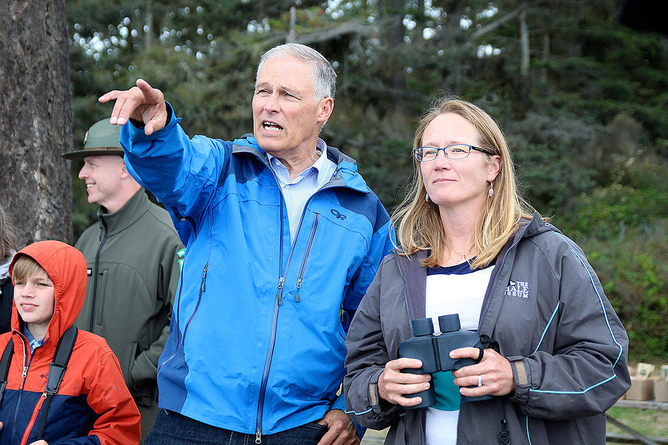 Inslee brings environmental message to Whidbey