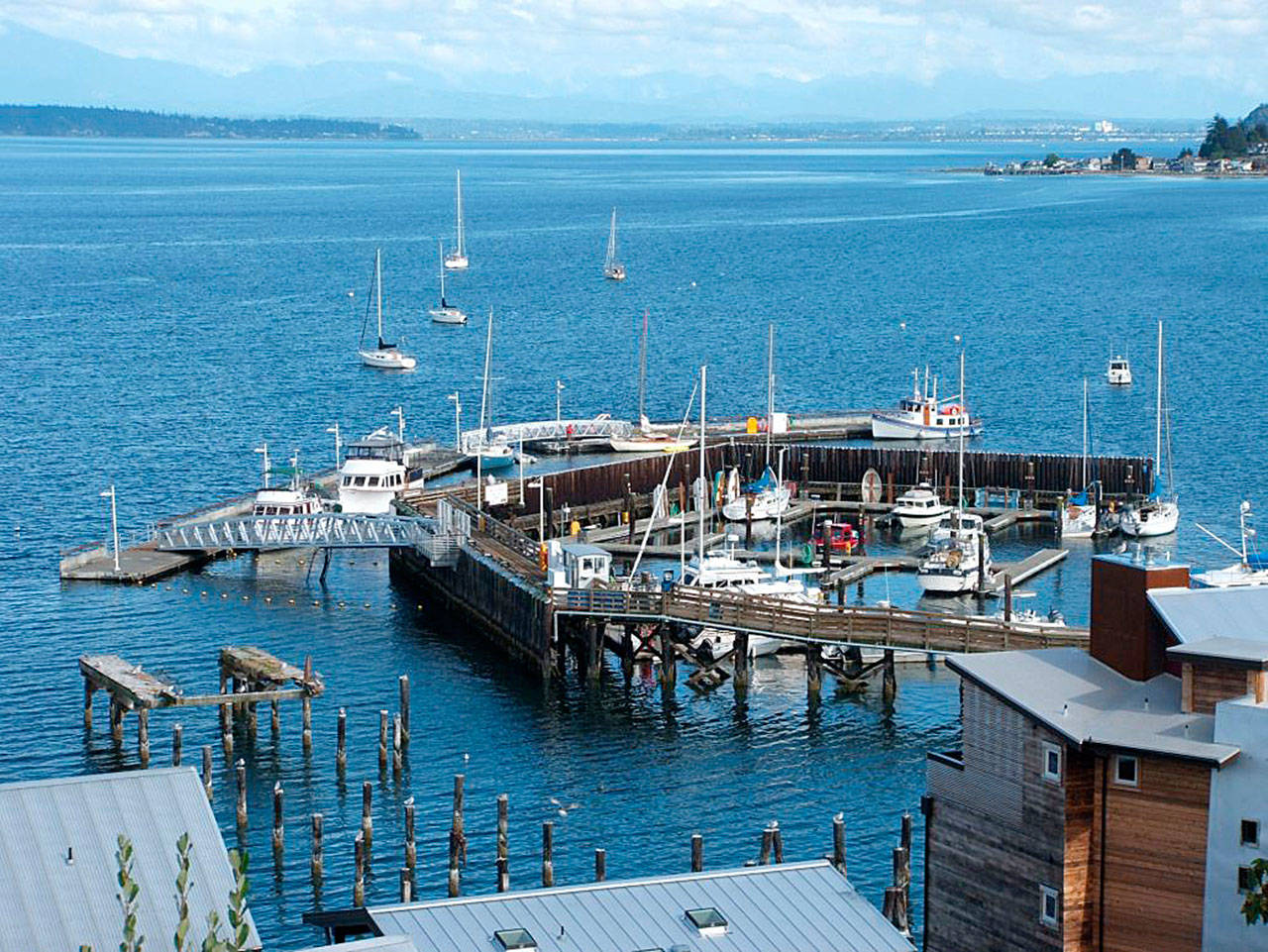 Photo provided by the Port of South Whidbey                                Officials are looking at expending the South Whidbey Harbor at Langley.