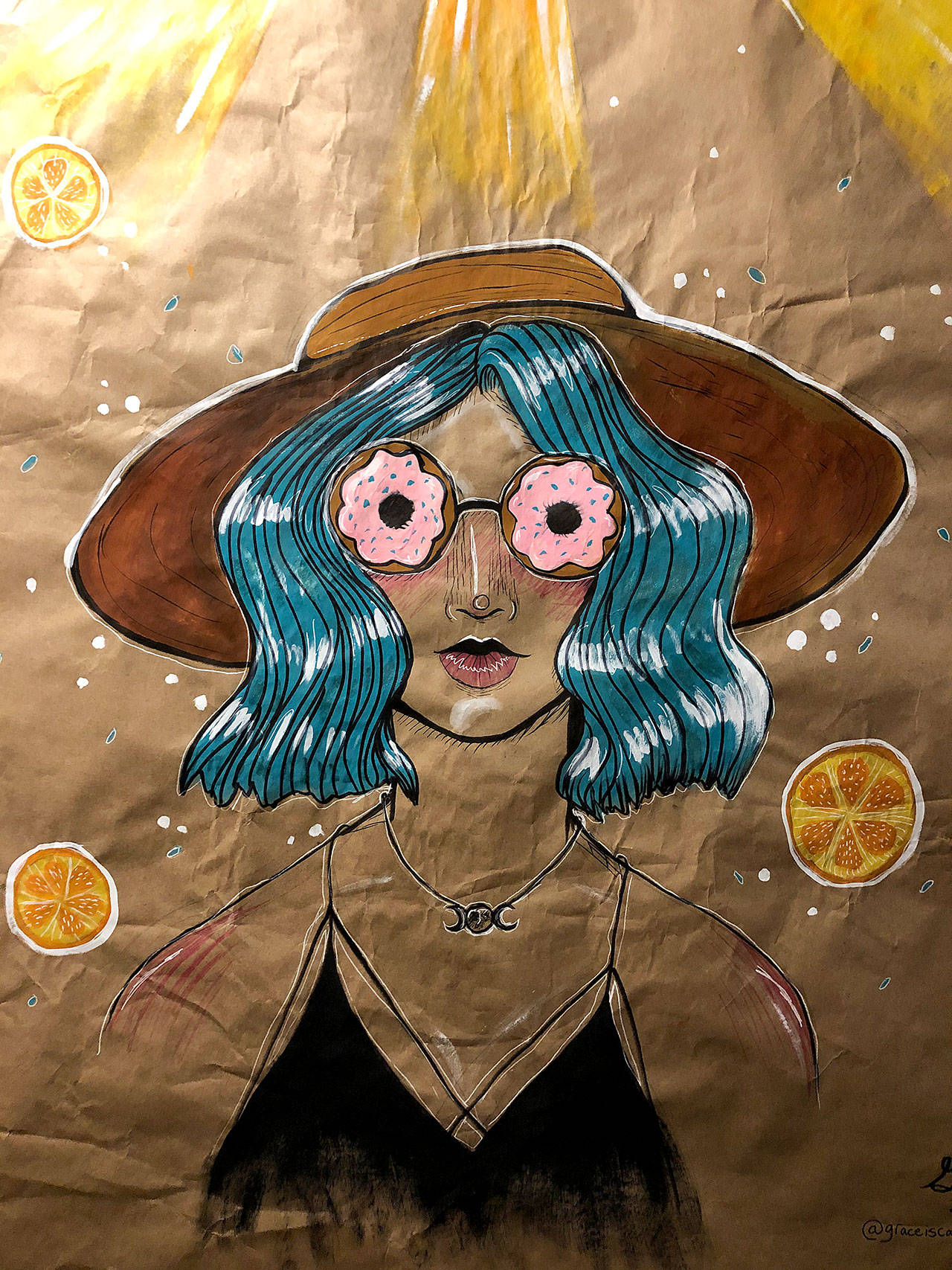 Provided photo                                Art by Grace Webb, one of the artists in the Donart for a Cause show.