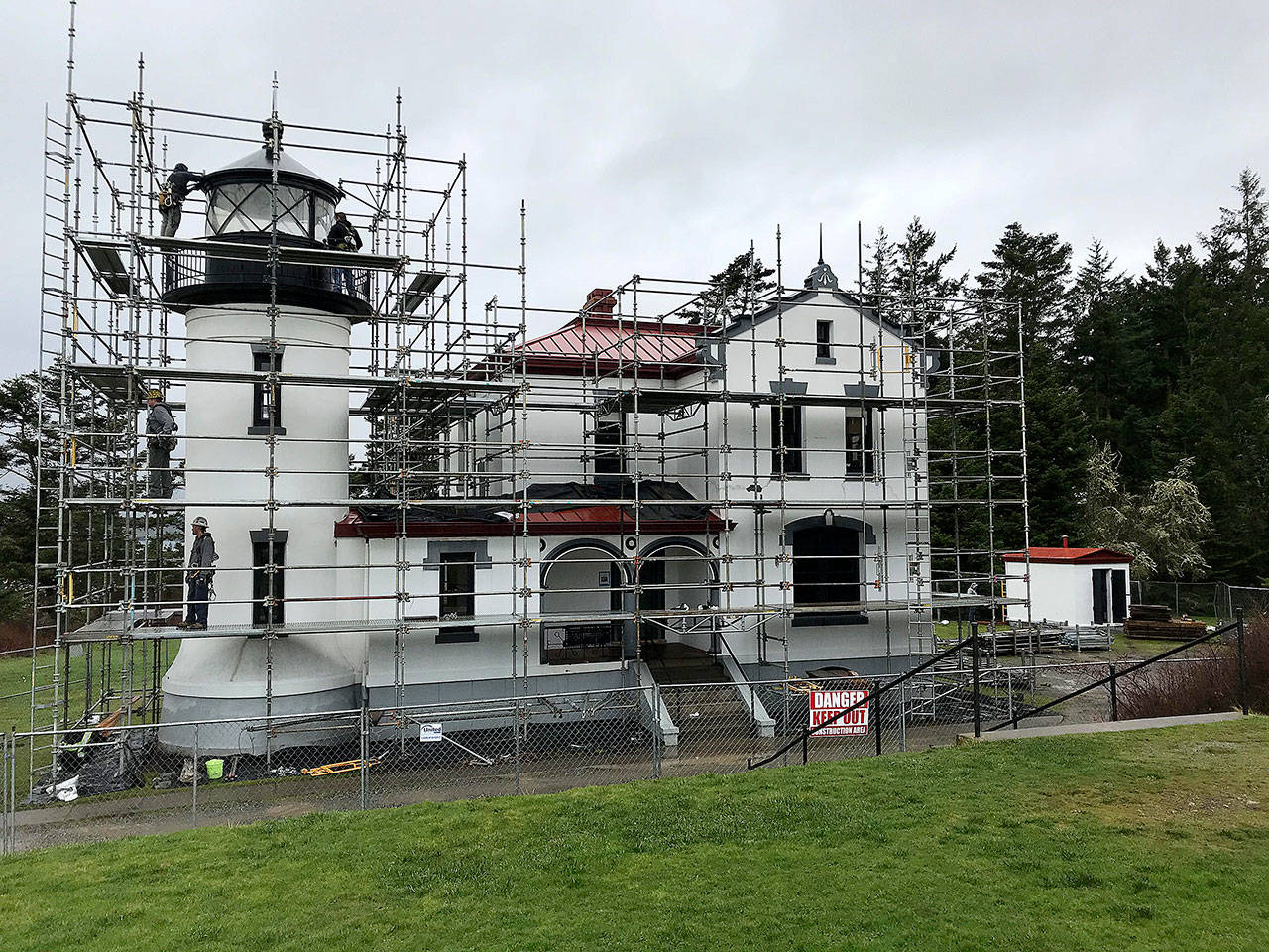 Photo provided                                The Admiralty Head Lighthouse at Fort Casey State Park is closed to visitors for restoration work.