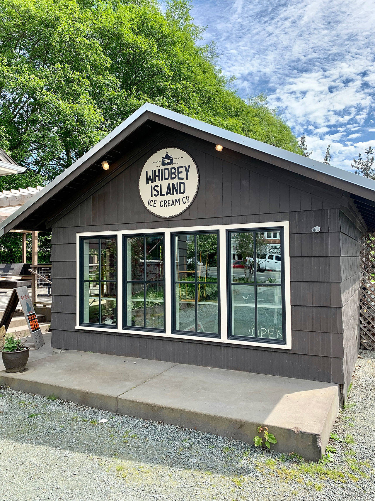 Photo provided                                The former Freeland Freeze recently got a makeover, in preparation for the Memorial Day Weekend opening of the new Whidbey Island Ice Cream Co.s new store front.