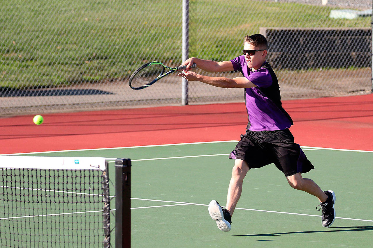 Ezra Franklin and the Oak Harbor High School boys tennis team will play in the spring instead of the fall this school year. (File photo)