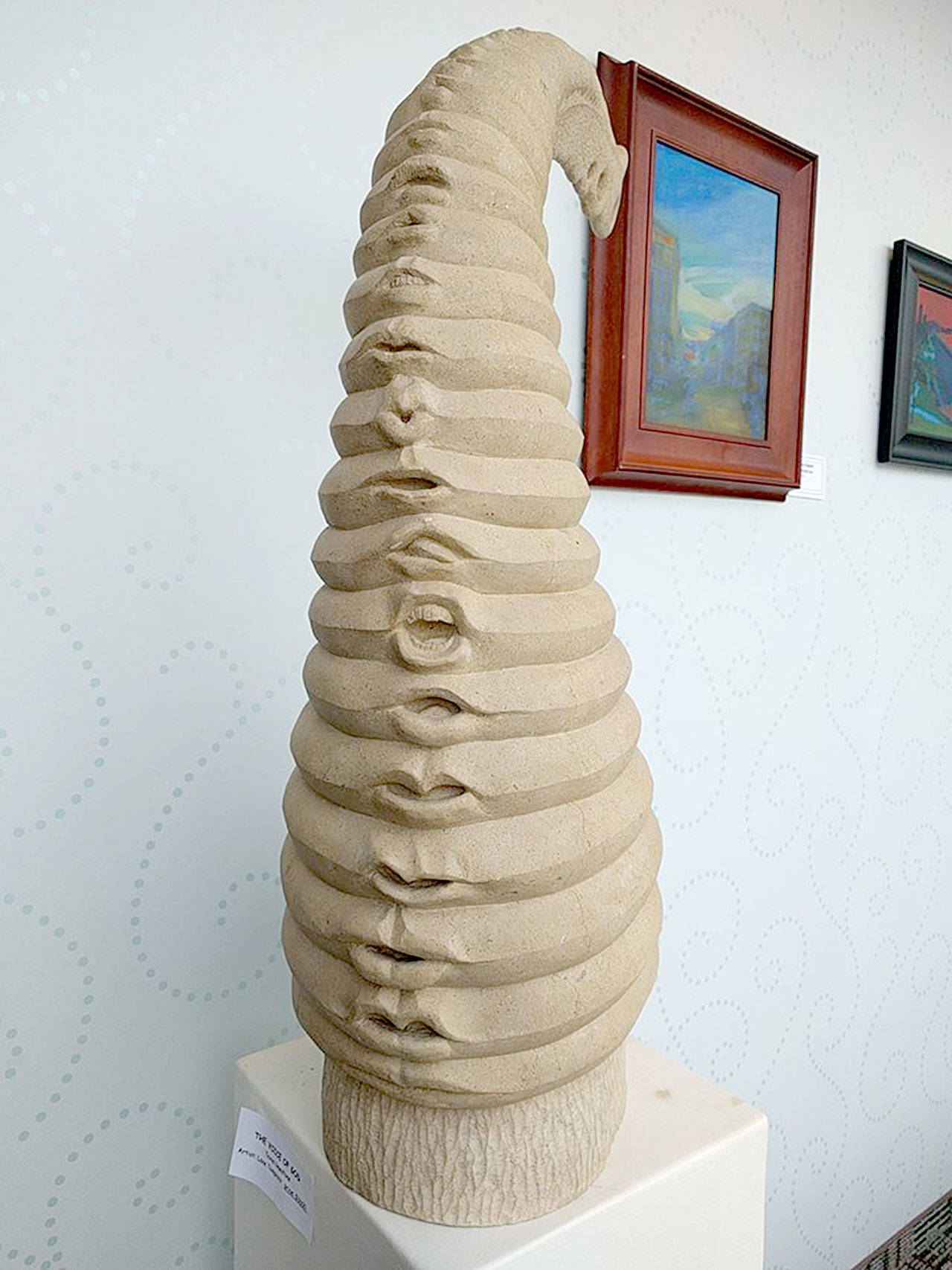 Photo providedThe Voice of God, by sculptor Lane Tompkins, has been missing from its place in an outdoor sculpture garden in Freeland since Oct. 14. Tompkins is hopeful someone might recognize the sculpture.