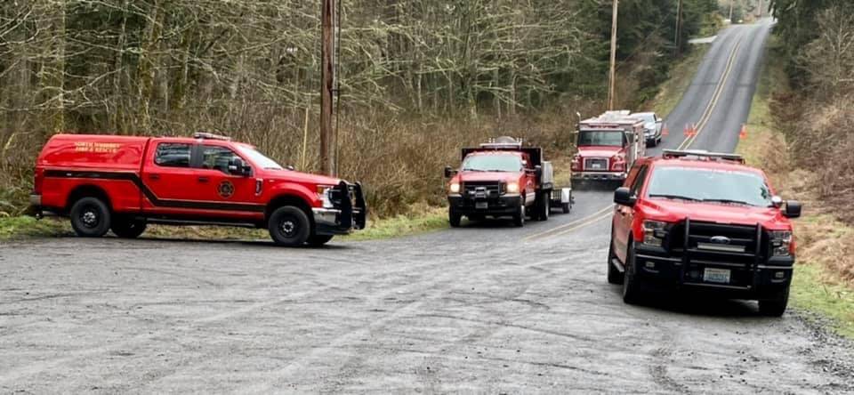 WhidbeyHealth EMS, North Whidbey Fire and Rescue, a Navy Search and Rescue team and state parks personnel all responded to the call for help. Photo provided by NWFR.